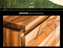 Tablet Screenshot of konform-moebel.de